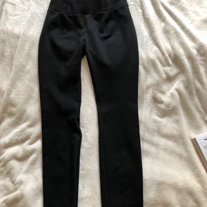 Black Eileen Fisher Rayon knit pants size XXS